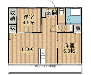 コーポラスパーク【203号室】の間取り