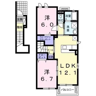 ハーモニー ベル【2階】の間取り