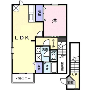 メゾンサンパティーク A【2階】の間取り