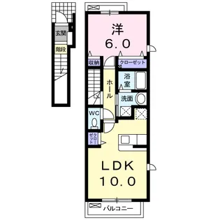 ガーデンハウス・バニラ【2階】の間取り