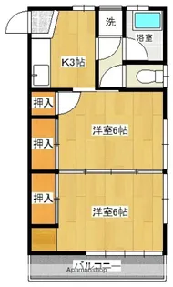 丸久第7・8コーポ【2階】の間取り