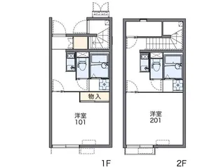 レオネクストリヴァーノーム【204号室】の間取り