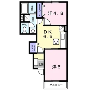 エスト ボヌール A棟【1階】の間取り