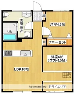 CAT BOX LOFT B棟【1階】の間取り