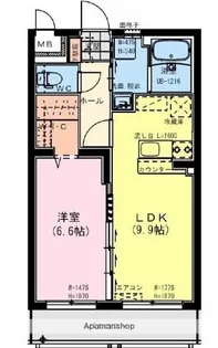 グレイスボヌール【1階】の間取り