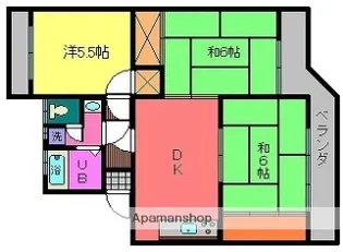 小野カメラ年見コーポ【301号室】の間取り