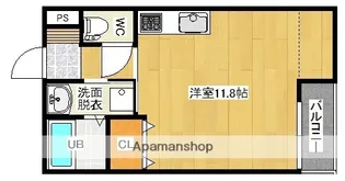 ラルーチェ郡元A・B【B107号室】の間取り