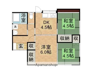 宮崎県北諸県郡三股町大字宮村【一戸建】の間取り
