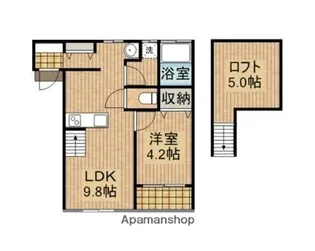 BLAN ET NOIR(ブラン・エ・ノワール)【Ⅰ-103号室】の間取り