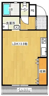 フローリッシュ立野【102号室】の間取り