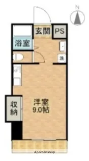 イーストウッドマンション【5階】の間取り