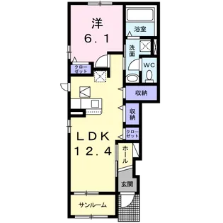 マジェスタ Ⅰ【1階】の間取り