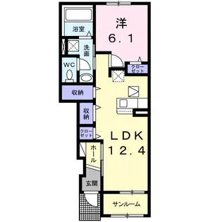 マジェスタ Ⅱ【1階】の間取り