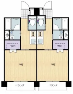 フリューゲル年見【5階】の間取り