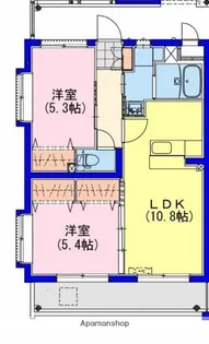 サンリットSR年見【2階】の間取り
