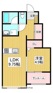RITZ GARDEN(リッツ ガーデン)【C棟102号室】の間取り