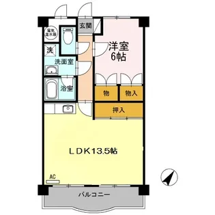キルトスター【3階】の間取り