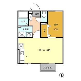 ルミエール A棟【1階】の間取り