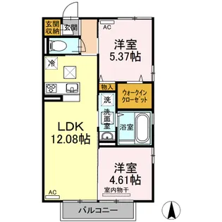 パル霧島【1階】の間取り
