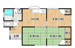 鹿児島県曽於市末吉町上町2丁目【一戸建】の間取り