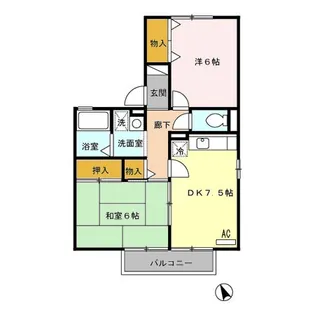 シャルマンコートA・B B棟【1階】の間取り