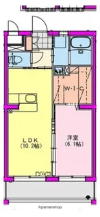 M10みまた【4階】の間取り