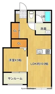 MASH(マッシュ) B棟【103号室】の間取り