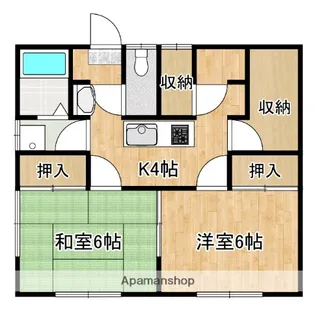 和光ハイツ【101号室】の間取り