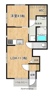 プランドールMⅡ【107号室】の間取り