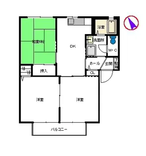 3DKの間取り画像