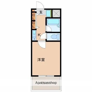 ベルトピア宮崎14(下原町)【305号室】の間取り