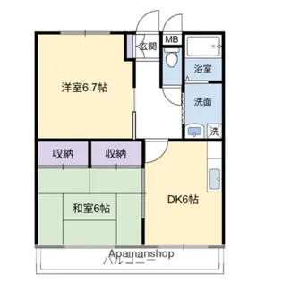 冨田マンション【302号室】の間取り