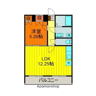 リバティコーポ【105号室】の間取り