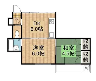 21コスモス恒久【4階】の間取り