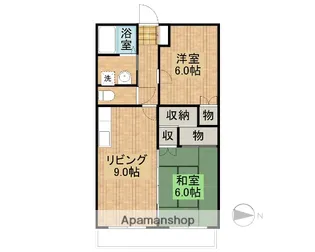 サニーコート平野【307号室】の間取り