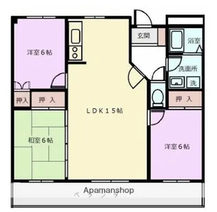 パストラル柳丸Ⅰ【7階】の間取り