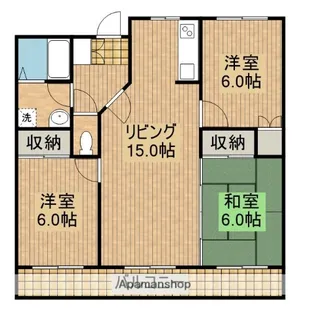 パストラル柳丸Ⅰ【706号室】の間取り