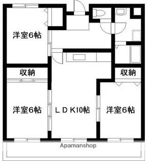 東大宮マンション【2階】の間取り