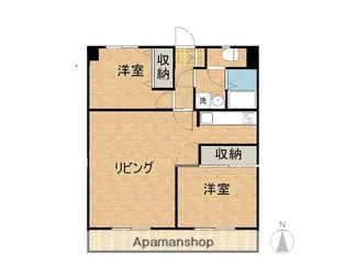 エラン宮崎Ⅱ番館【302号室】の間取り