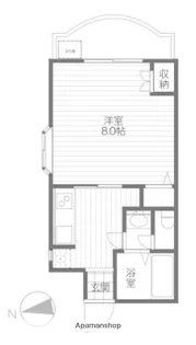 ムツミハイツ恒久【210号室】の間取り