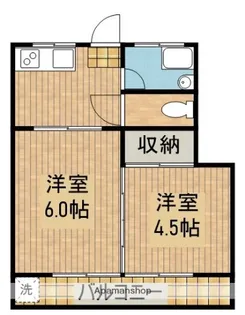 ハミーコーポ【2-2号室】の間取り