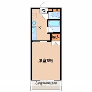 プチメゾン鶴島【410号室】の間取り