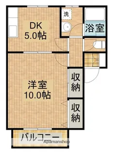 レイクハイツ【103号室】の間取り