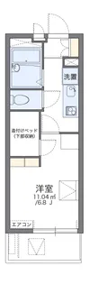 レオパレスヒルズハイネ【1階】の間取り