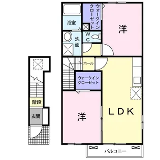 カーサ・クラレ【2階】の間取り