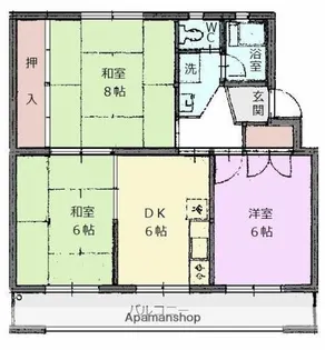 MEハイツ【A303号室】の間取り