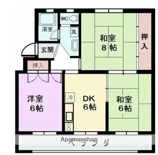 MEハイツ【102号室】の間取り