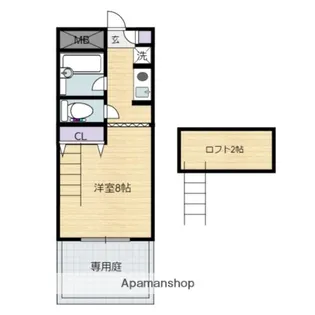 A−STEP祇園【205号室】の間取り