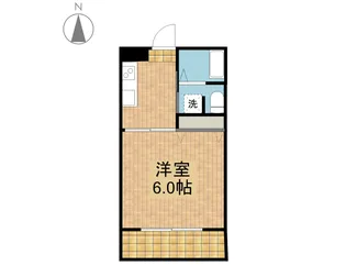 今村コーポ【406号室】の間取り