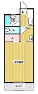 大工町ベルメゾン【1階】の間取り